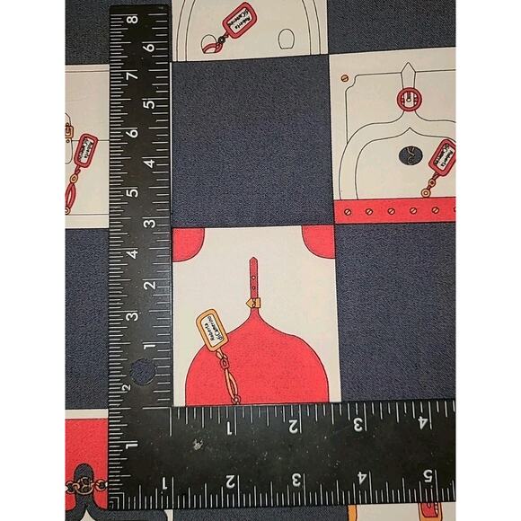 Vintage Roberta di Camerino Handbag Print Fabric 1 Yard Italian Designer Textile - Picture 6 of 7